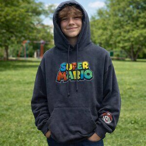SUPER MARIO Men's Hoodie - Medium